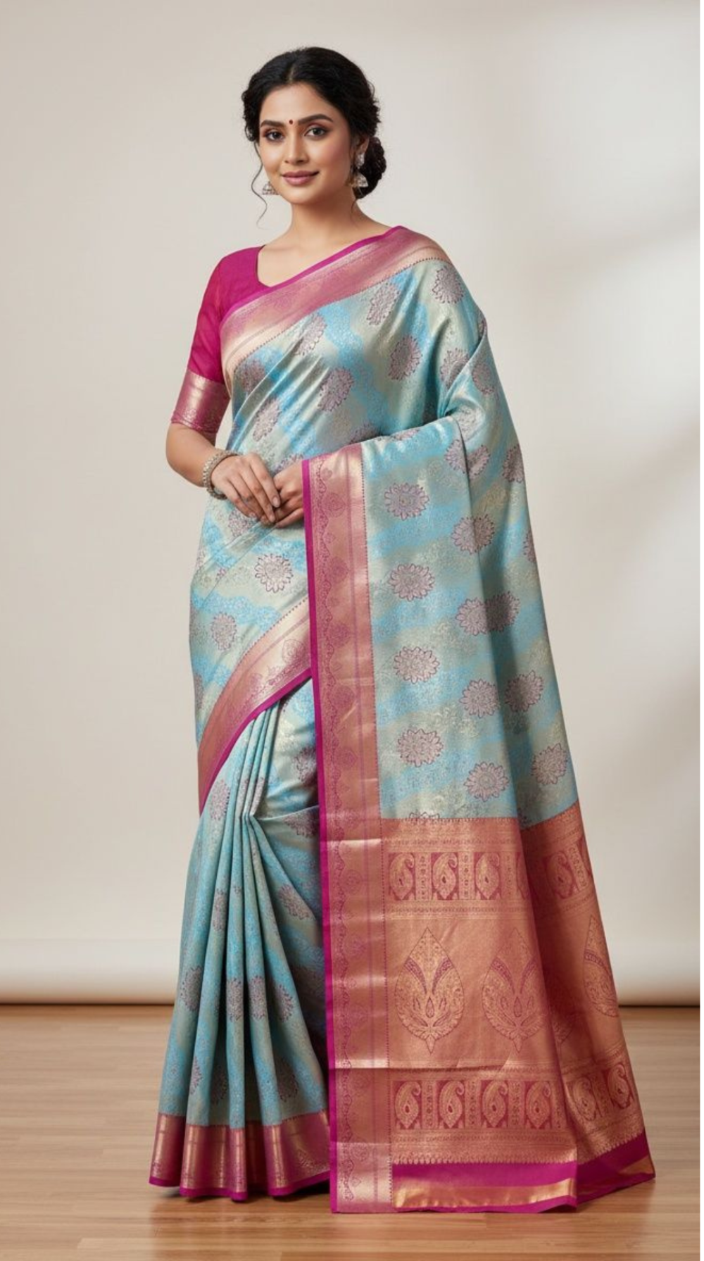 retro-fashions-womens-roobakala-kanchipuram-bridal-silk-with-contrast-border-pallu